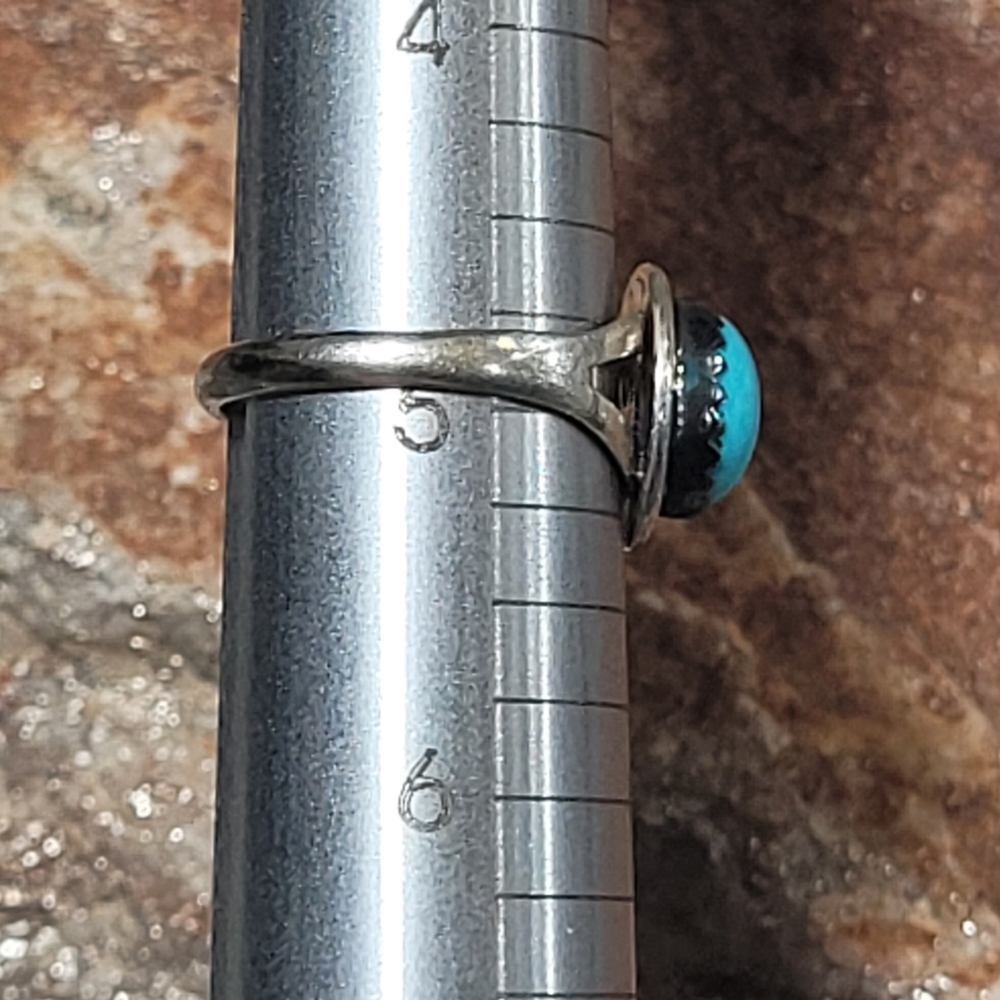 Sterling Silver Turquoise Ring #3 - Picture 5 of 8